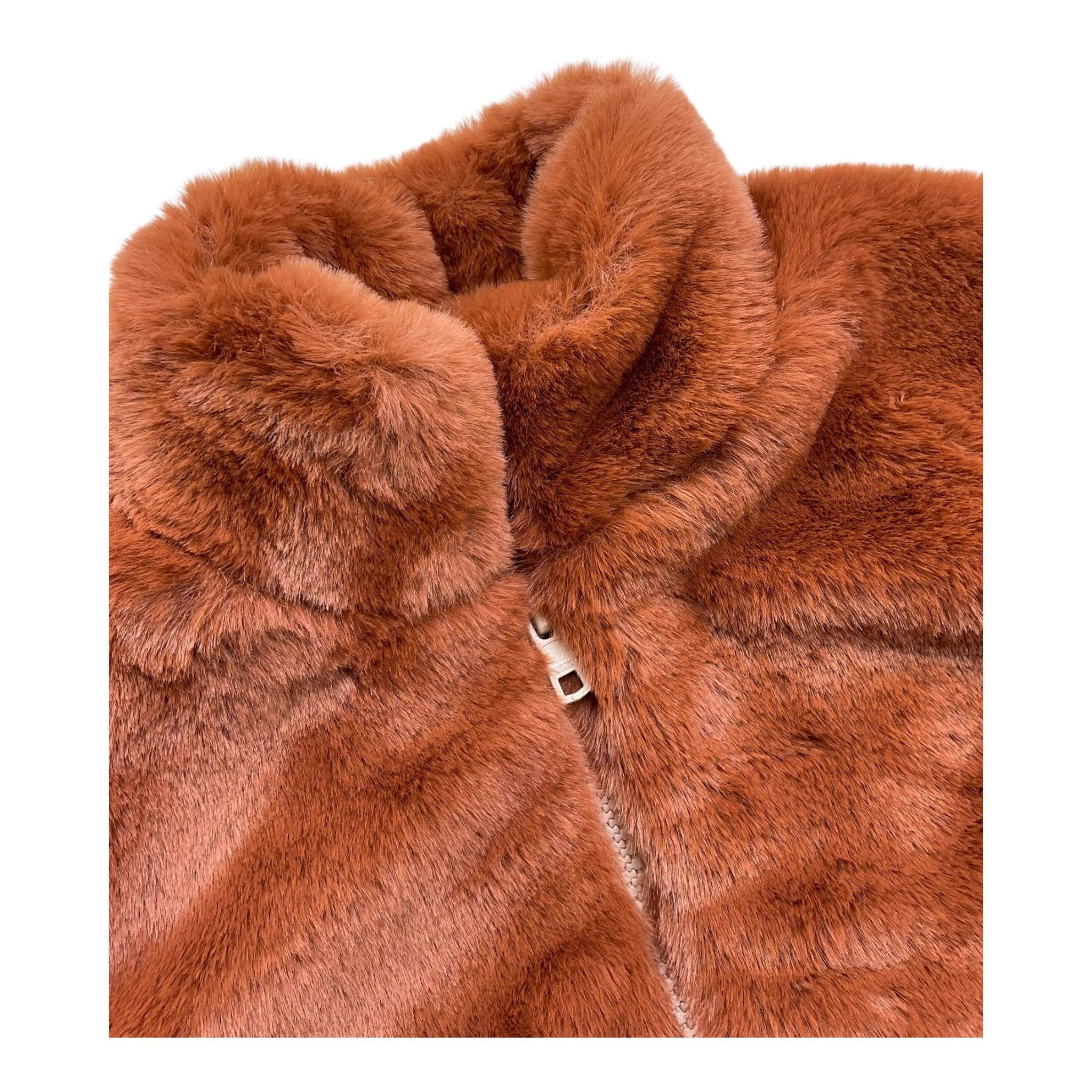 PETIT INDI pelliccia tinta unita Marrone per Neonata AW24BK4431N MARRONE PETIT INDI
