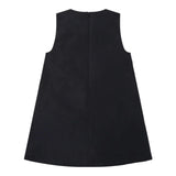 STELLA McCARTNEY abito tinta unita giromanica con frange Nero per Bambina TT1F72 NERO STELLA McCARTNEY