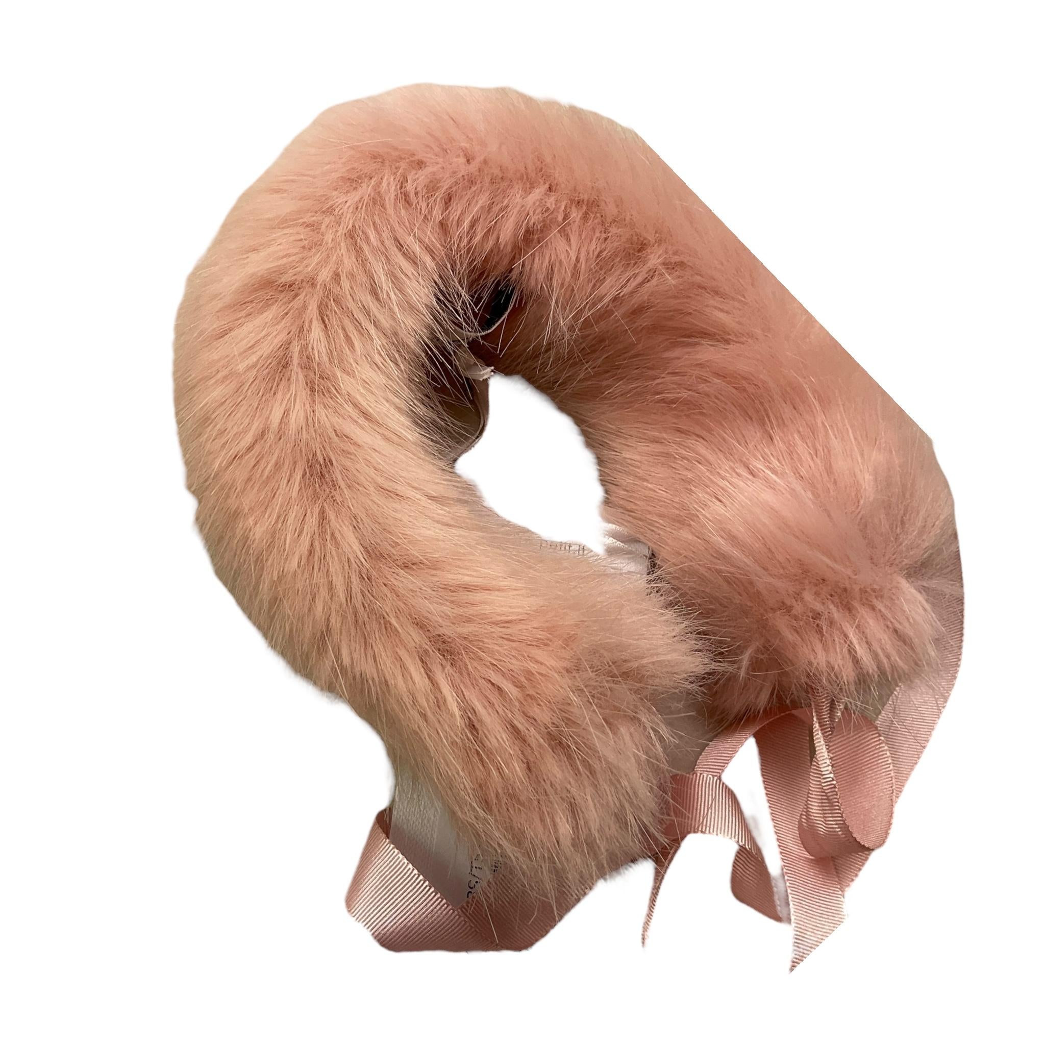PETIT collo tinta unita pelliccia Rosa per Neonata S7713083S ROSA PETIT