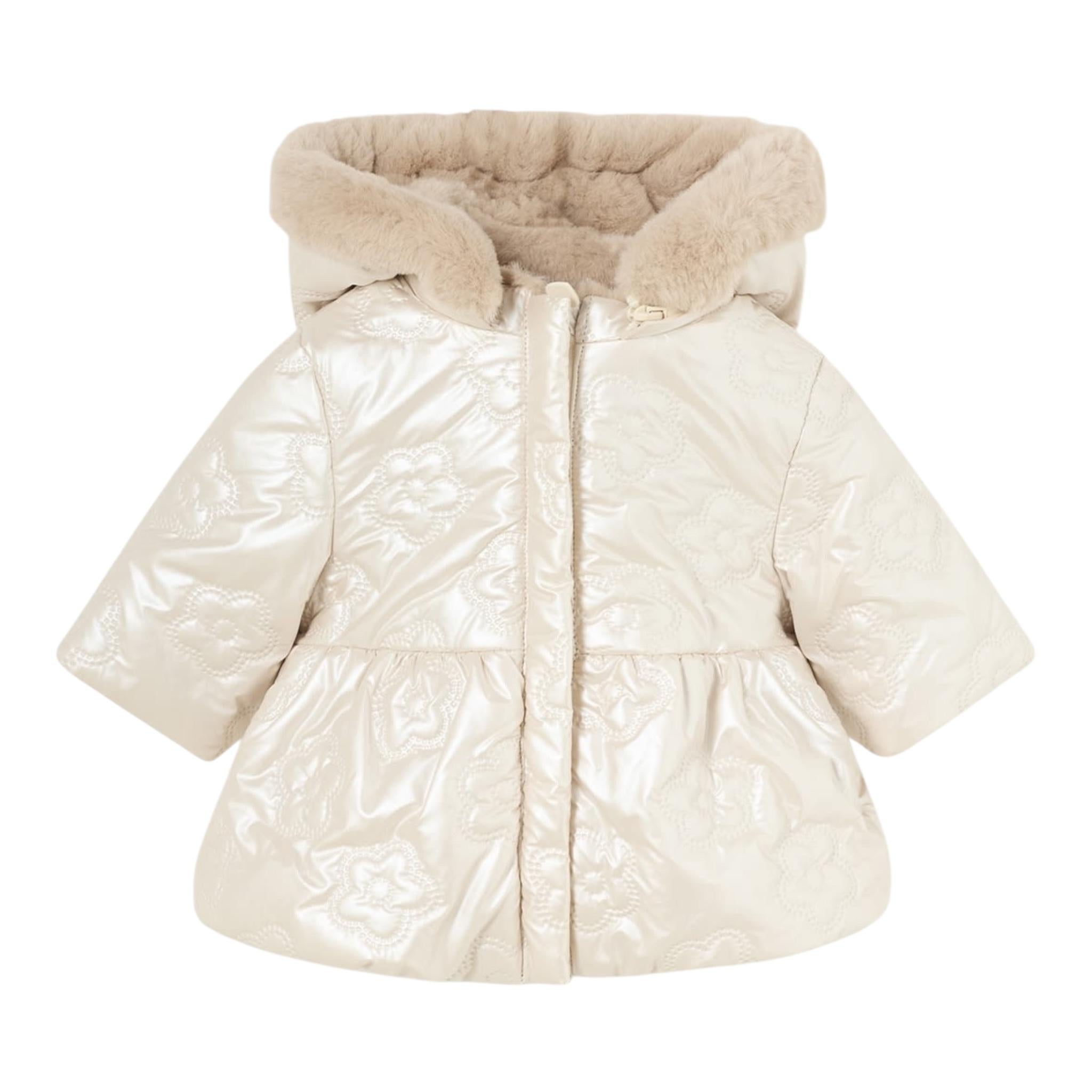 MAYORAL giubbino reversibile bicolore con cappucci Beige per Neonata 2454X BEIGE MAYORAL
