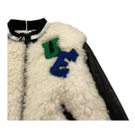 M+E' giubbino teddy tinta unita con maniche in contrasto Panna per Neonata UE0471 PANNA M+E'