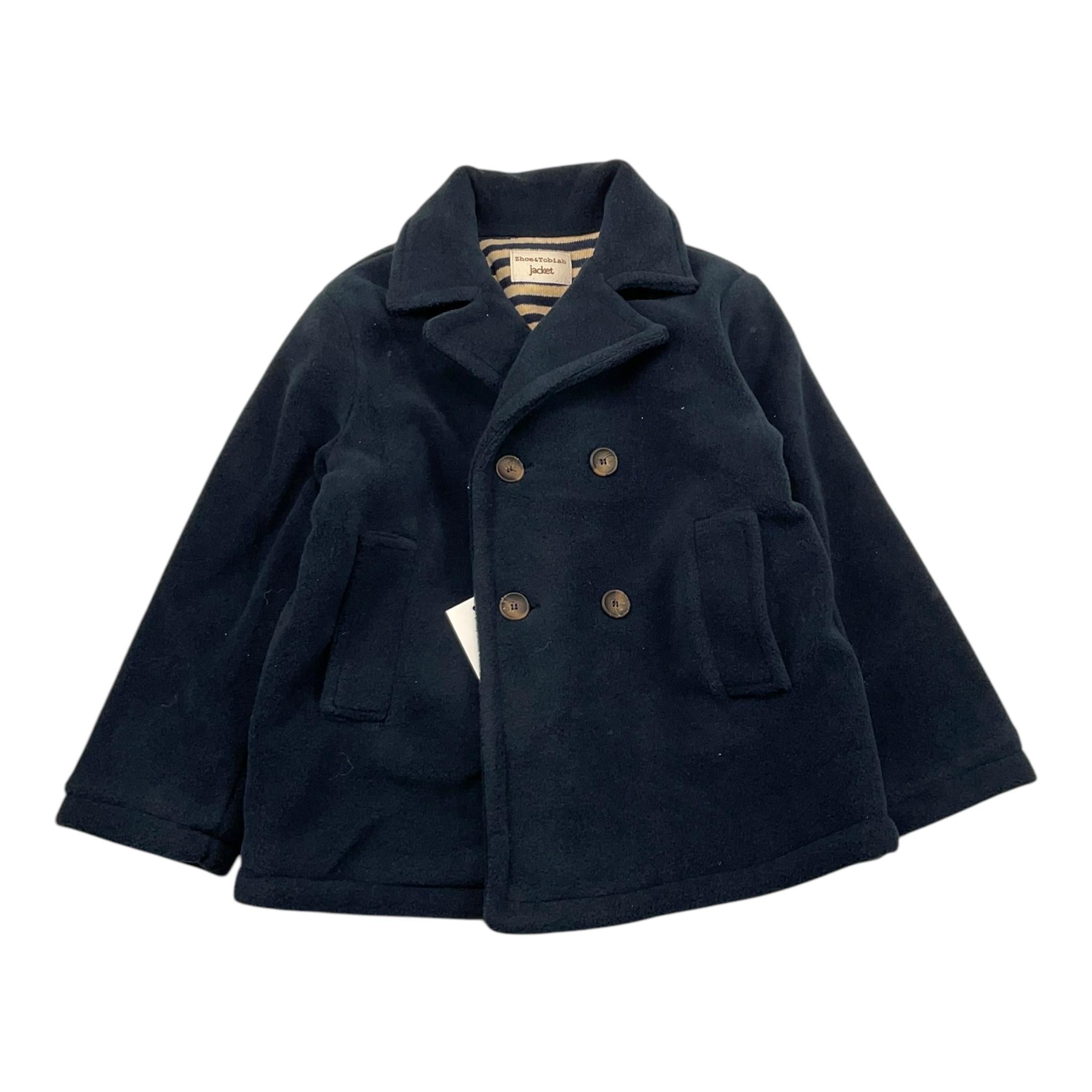 ZHOE & TOBIAH giubbino modello cappotto tinta unita Blu per Bambino WWT12 BLU ZHOE & TOBIAH