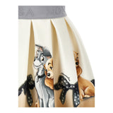 MONNALISA gonna stampa fantasia con elastico in vita Beige per Bambina 11D702 BEIGE MONNALISA