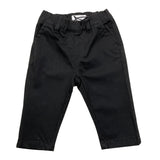TRUSSARDI pantalone tinta unita con elastico in vita Nero per Neonato TIA25076 NERO TRUSSARDI