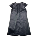 GUESS abito mezza manica tinta unita in ecopelle Nero per Bambina J3YK09WE8D0 NERO GUESS