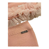 CONDOR completo 2pz maglia-ghettina tinta unita Rosa per Neonata 056108 ROSA CONDOR