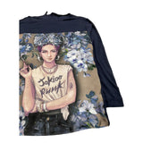 MONNALISA shirt stampa fantasia Blu per Bambina 418610 BLU MONNALISA
