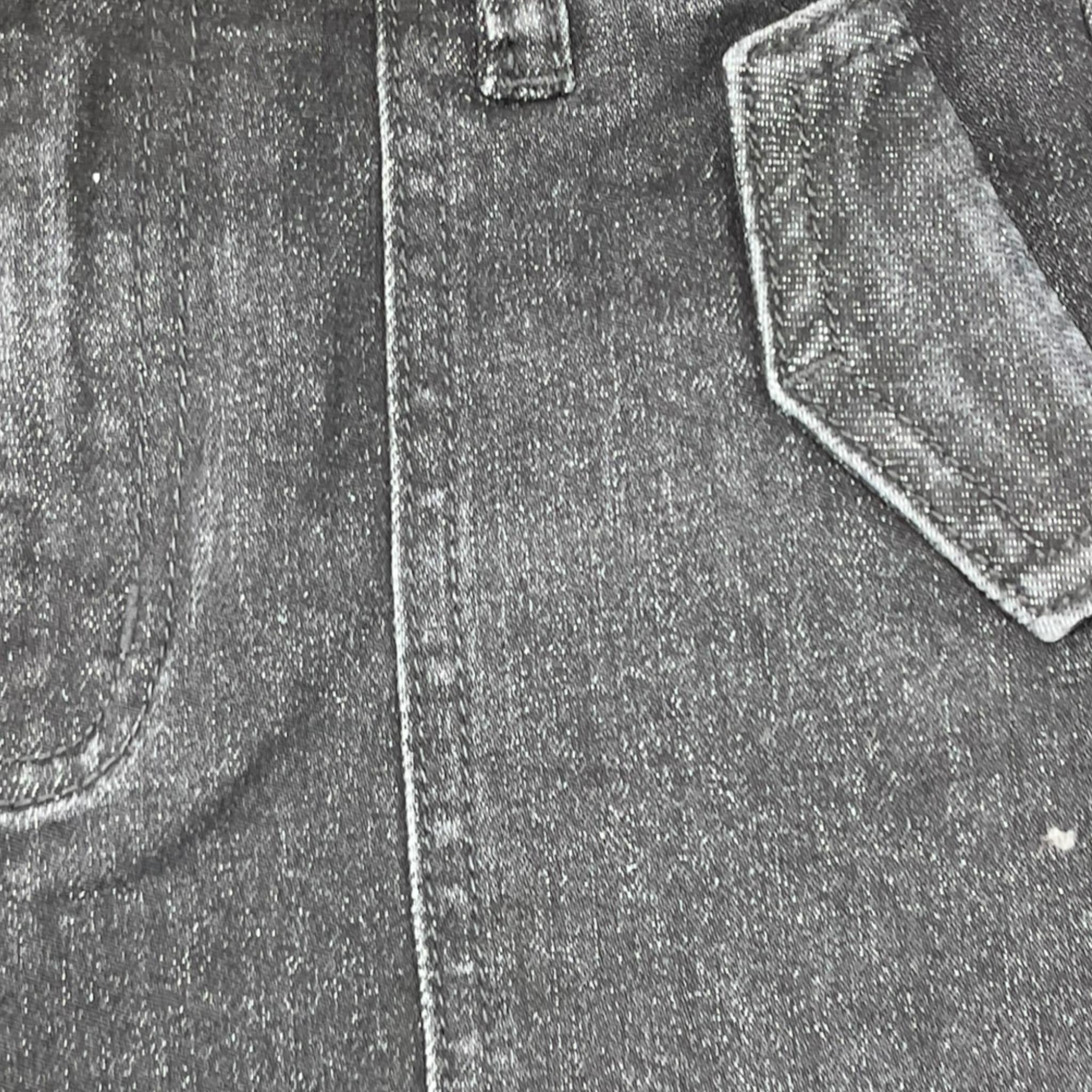 #2.0 MILANO jeans tinta unita con girovita regolabile Nero per Bambina J61 NERO #2.0 MILANO