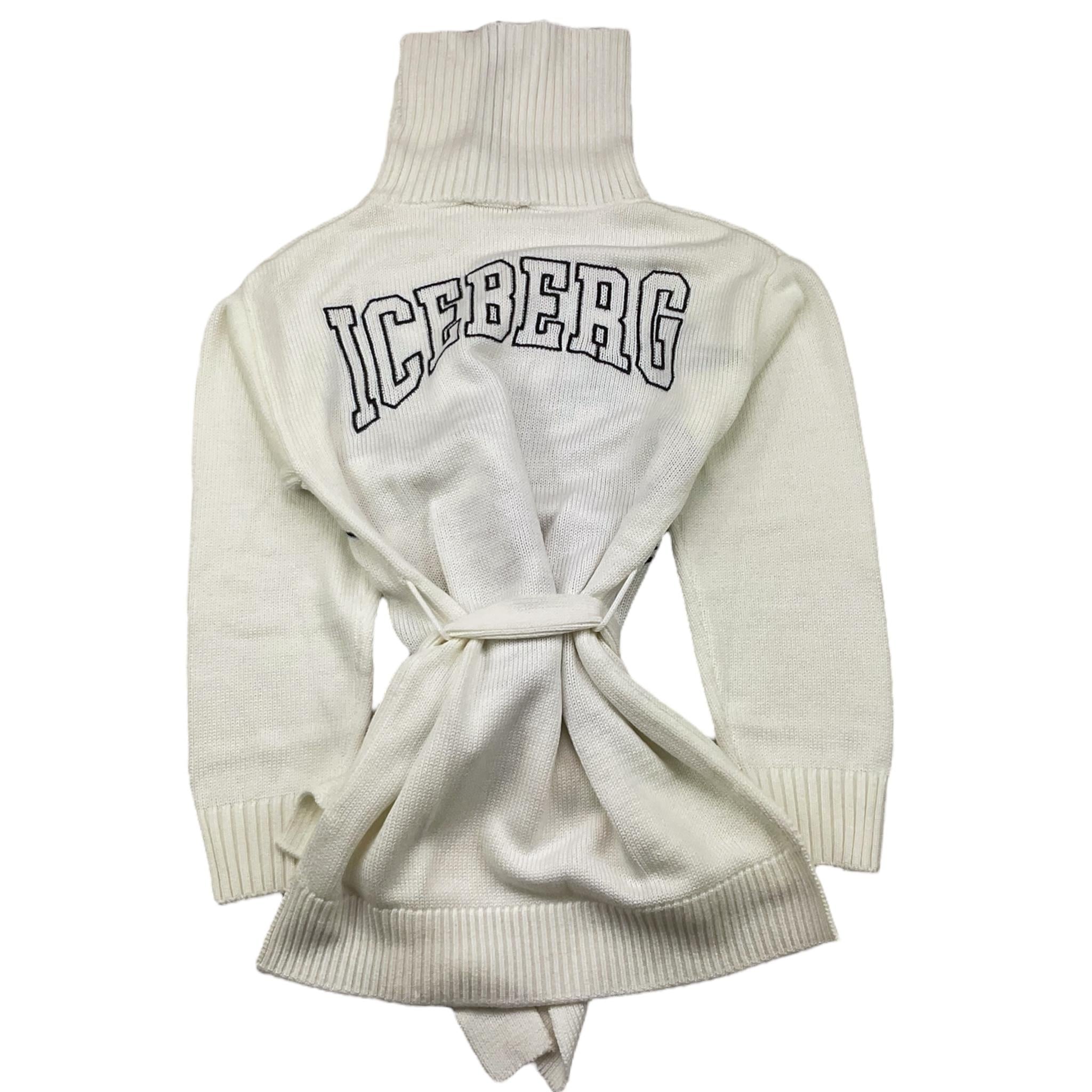 ICEBERG abito in maglia tinta unita collo alto Panna per Bambina VSICE5350J PANNA ICEBERG