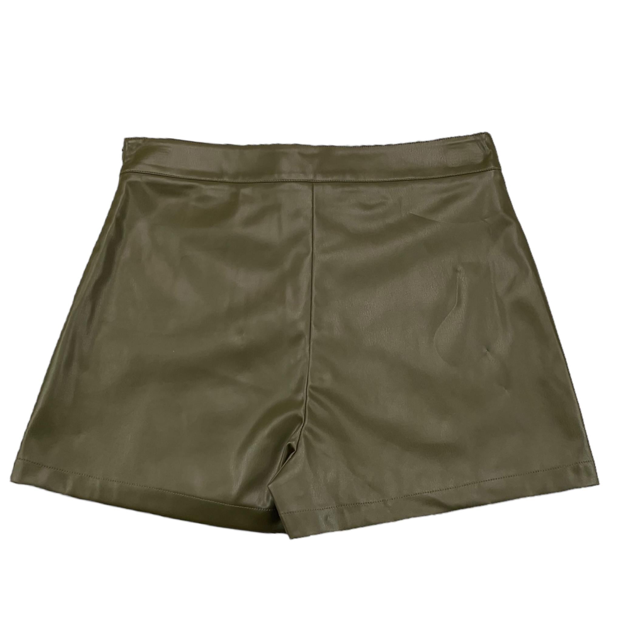 LIU JO short in ecopelle tinta unita  Verde per Bambina GF4057 VERDE LIU JO