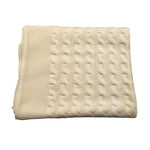 BABY LORD coperta tinta unita con ricami Panna per Neonato 123 PANNA BABY LORD