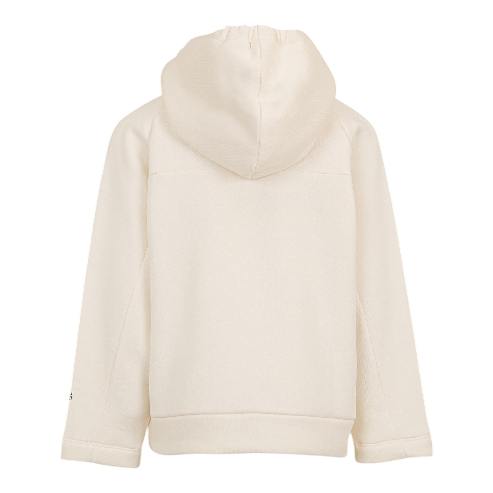 DOU DOU felpa chiusa con cappuccio tinta unita Panna per Bambino DV4P90 PANNA DOU DOU