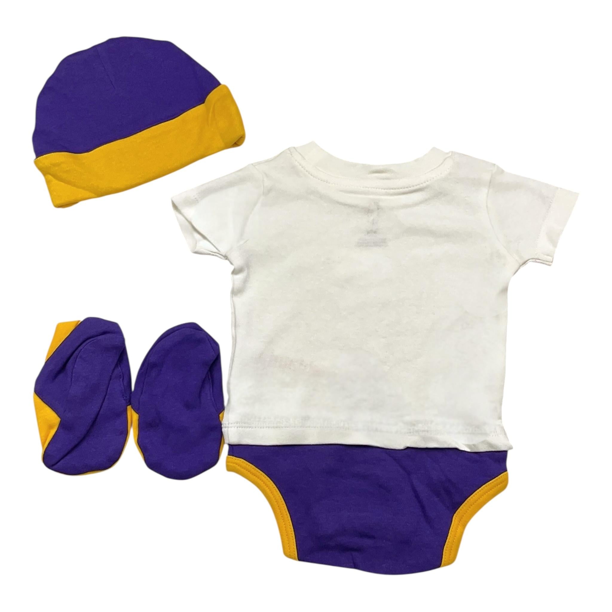 NBA set body-babbucce-cappello tinta unita Bianco per Neonato 1761188 BIANCO NBA