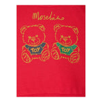 MOSCHINO felpa chiusa girocollo con stampe orsi Rosso per Neonato MUF05K ROSSO MOSCHINO