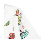 MOSCHINO tutina manica lunga tinta unita con stampa in contrasto Bianco per Neonato MUT043 BIANCO MOSCHINO