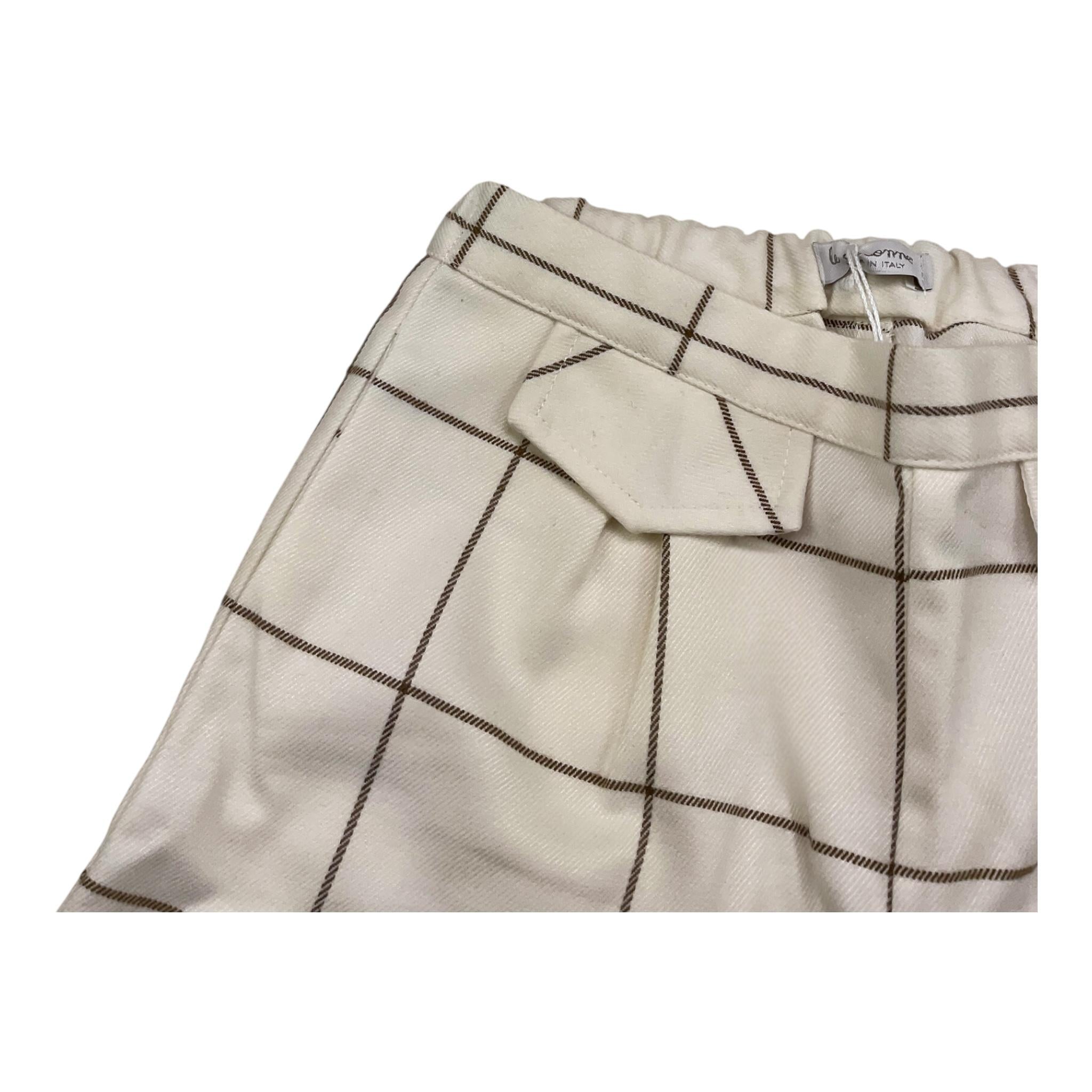 LE COCONNE pantalone modello palazzo tinta unita Panna per Bambina LCN2302 PANNA LE COCONNE