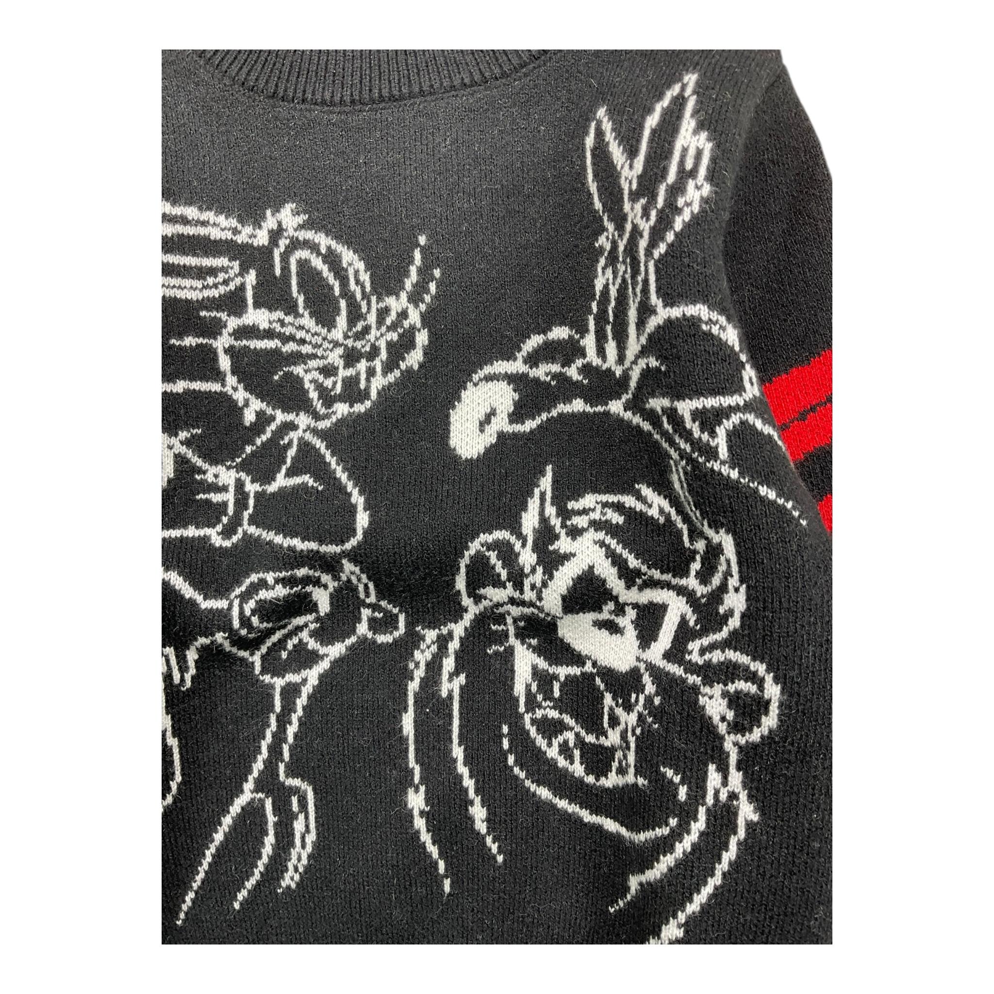 ICEBERG maglia tinta unita girocollo con stampa Nero per Neonato MGICE5314B NERO ICEBERG