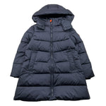 SAVE THE DUCK giubbino tinta unita con cappuccio Blu per Bambina J40270GX BLU SAVE THE DUCK