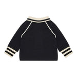 EMPORIO ARMANI polo tinta unita con colletto in contrasto Blu per Bambino 6DHFJQ BLU EMPORIO ARMANI