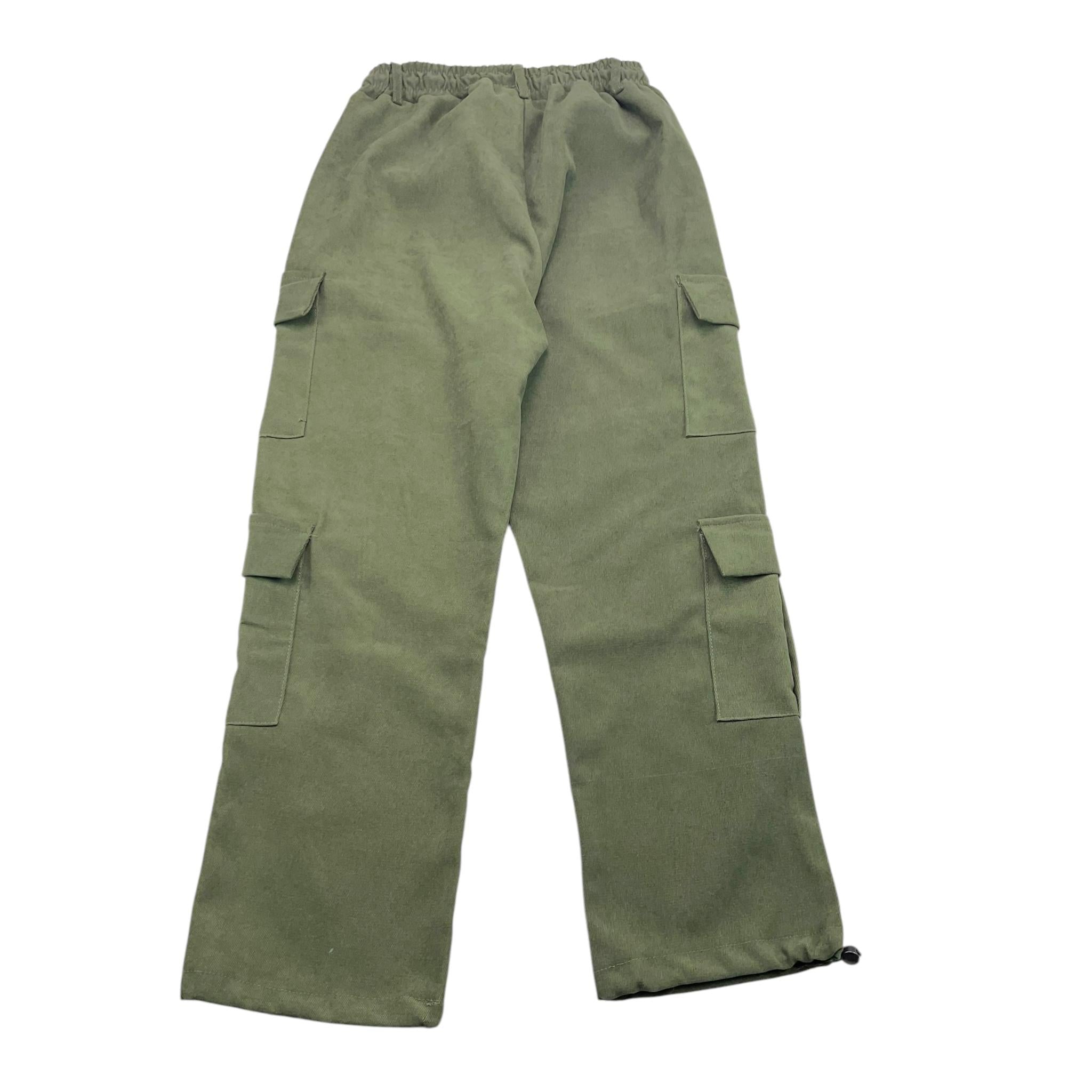 NEVER TOO pantalone tinta unita con elastico in vita Verde per Bambino NT2130R VERDE NEVER TOO