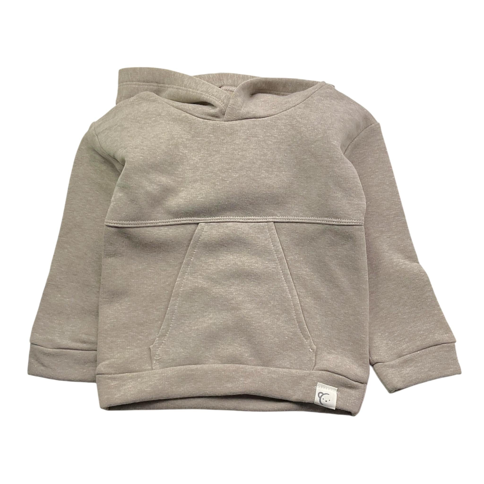 CALAMARO felpa tinta unita con cappuccio Beige per Bambino 15037 BEIGE CALAMARO