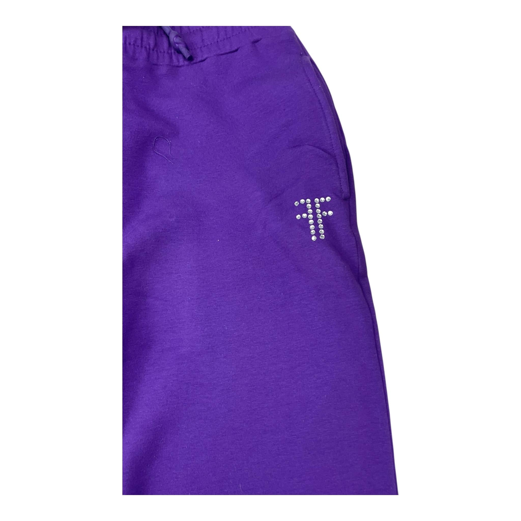 FRACOMINA pantalone modello tuta tinta unita Viola per Bambina FM0780 VIOLA FRACOMINA