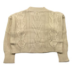 DONDUP maglia girocollo tinta unita con stampa Panna per Bambina DFMA019JX PANNA DONDUP