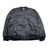 BiKKEMBERGS giubbino bomber tinta unita in ecopelle Nero per Bambino BK2834 NERO BiKKEMBERGS