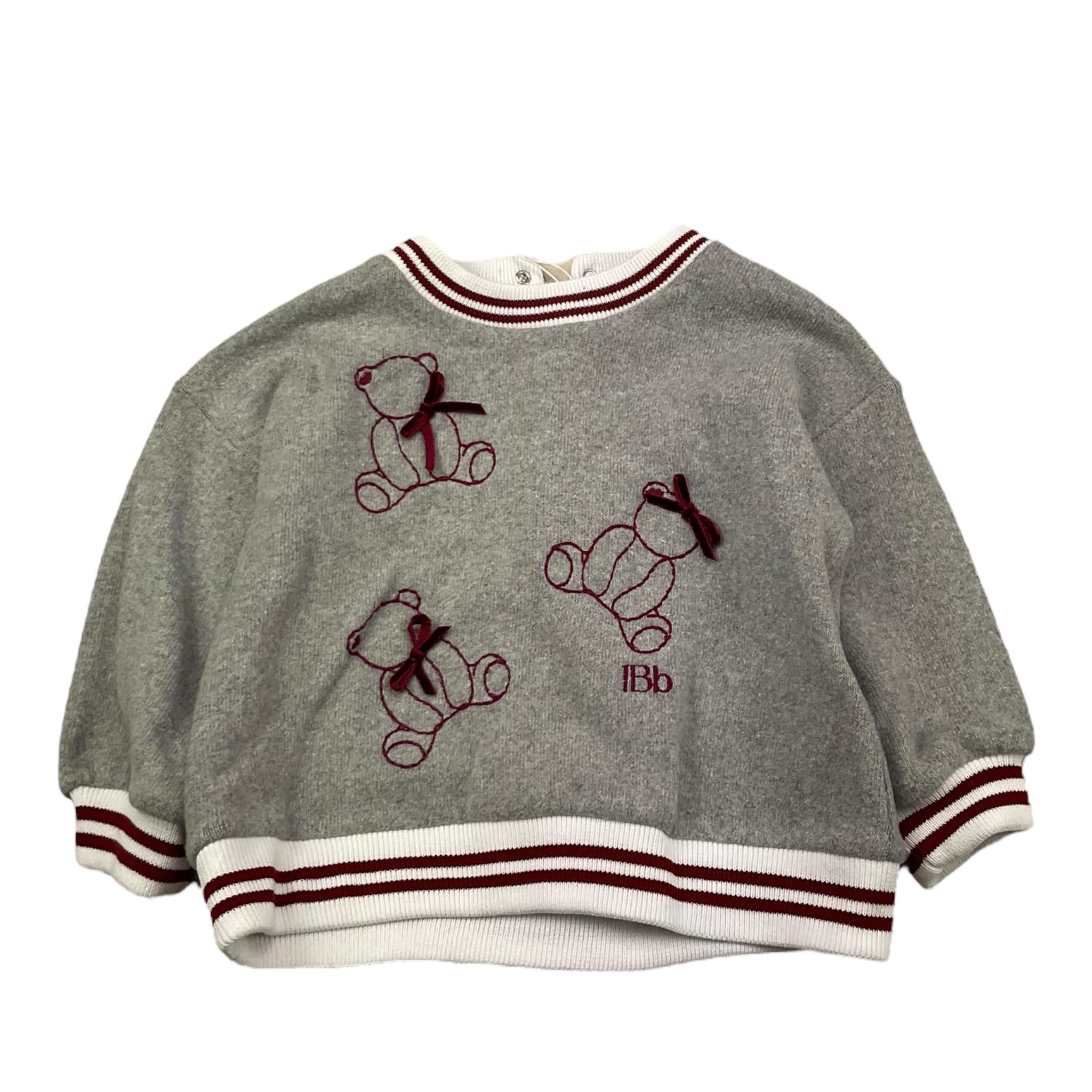 LE BEBE' felpa in maglia tinta unita con applicazioni Grigio per Neonata LBG6088 GRIGIO LE BEBE'