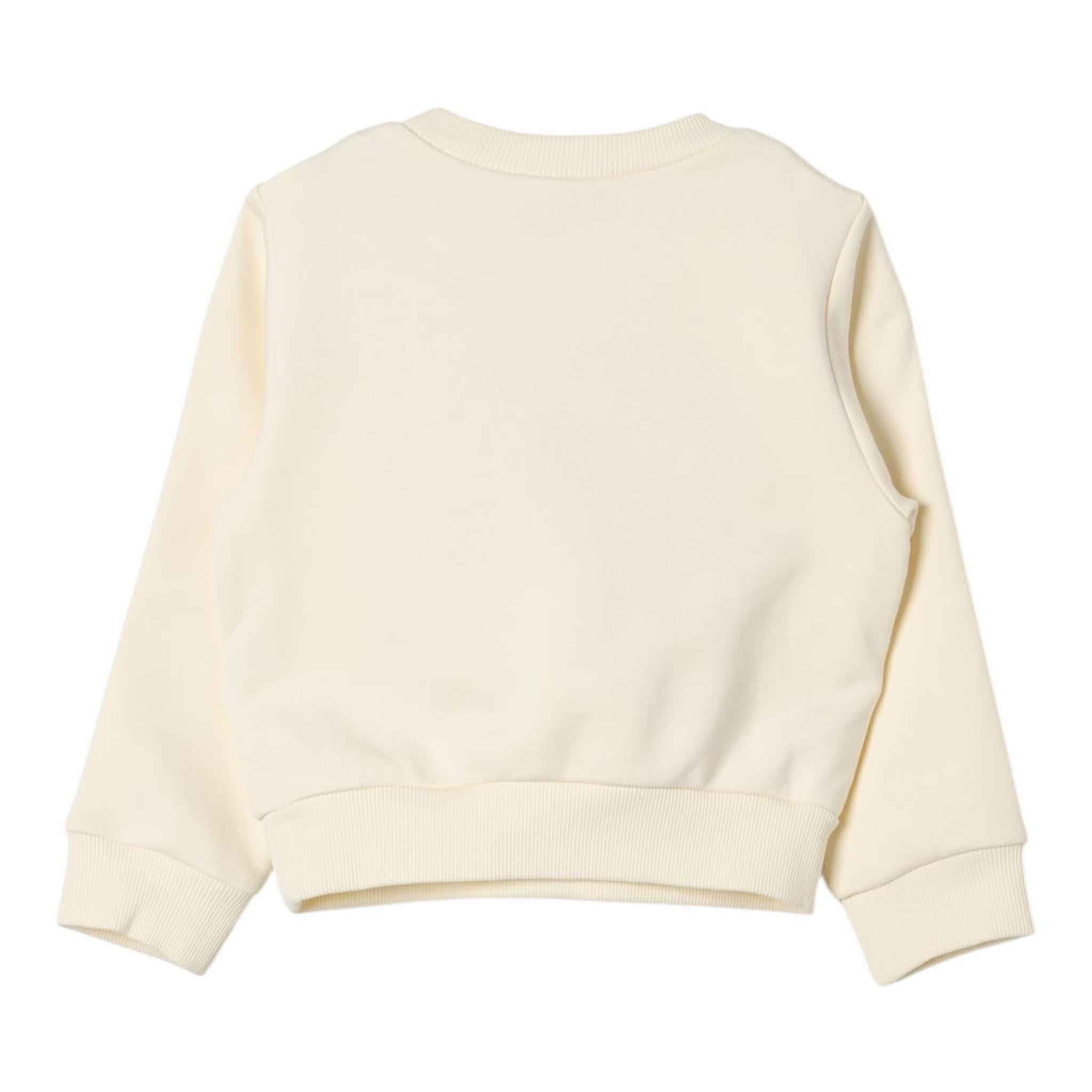 MAX&Co. felpa tinta unita girocollo con stampa Panna per Bambino MX0037 PANNA MAX&Co.