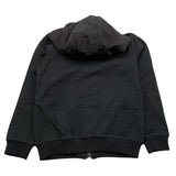 REFRIGIWEAR felpa tinta unita con zip e cappuccio Nero per Bambino RW700X NERO REFRIGIWEAR