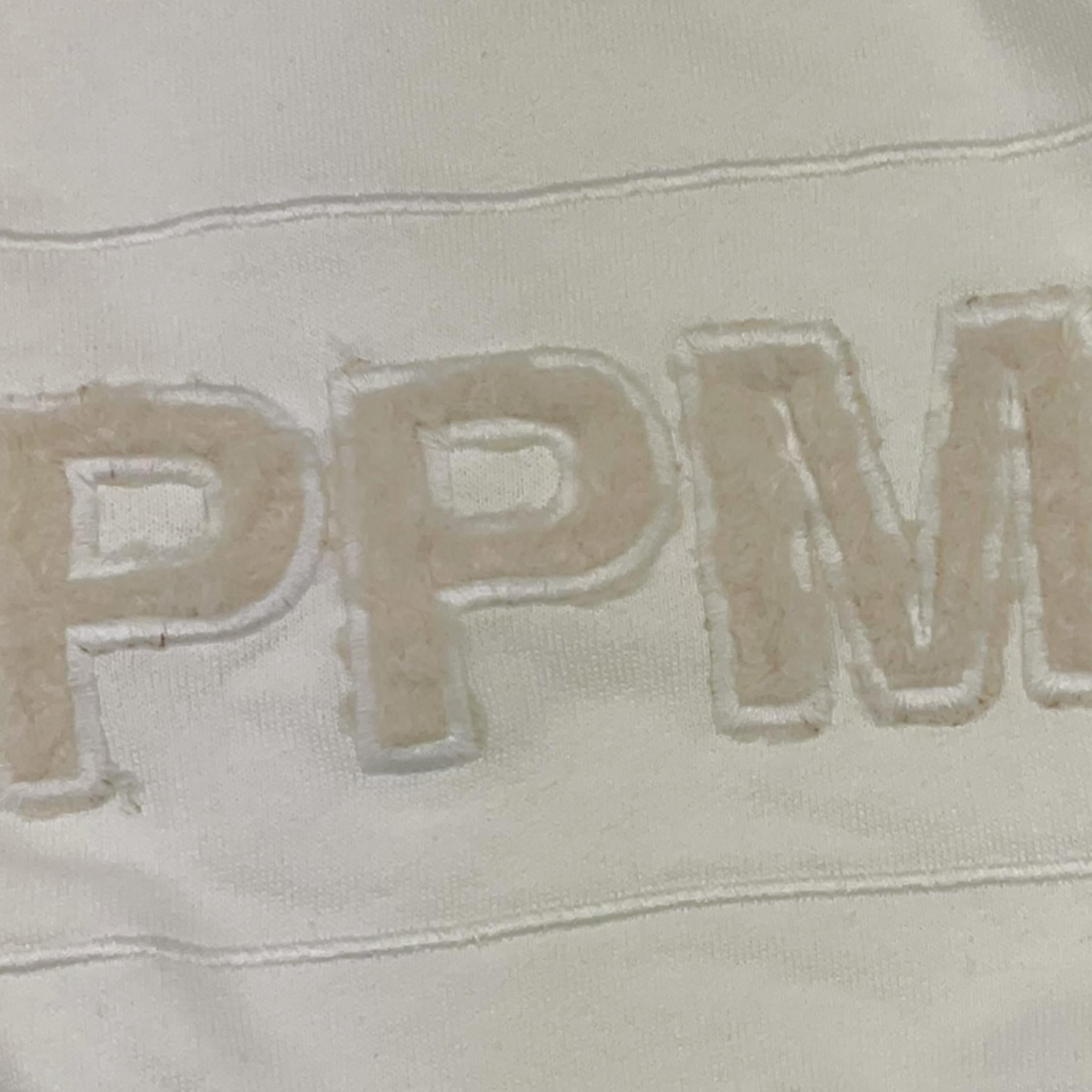 PAOLO PECORA felpa girocollo tinta unita con stampa Bianco per Bambino PP3824 BIANCO PAOLO PECORA
