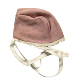 LA STUPENDERIA cappello tinta unita con ricami Rosa per Neonata TBCP10X ROSA LA STUPENDERIA