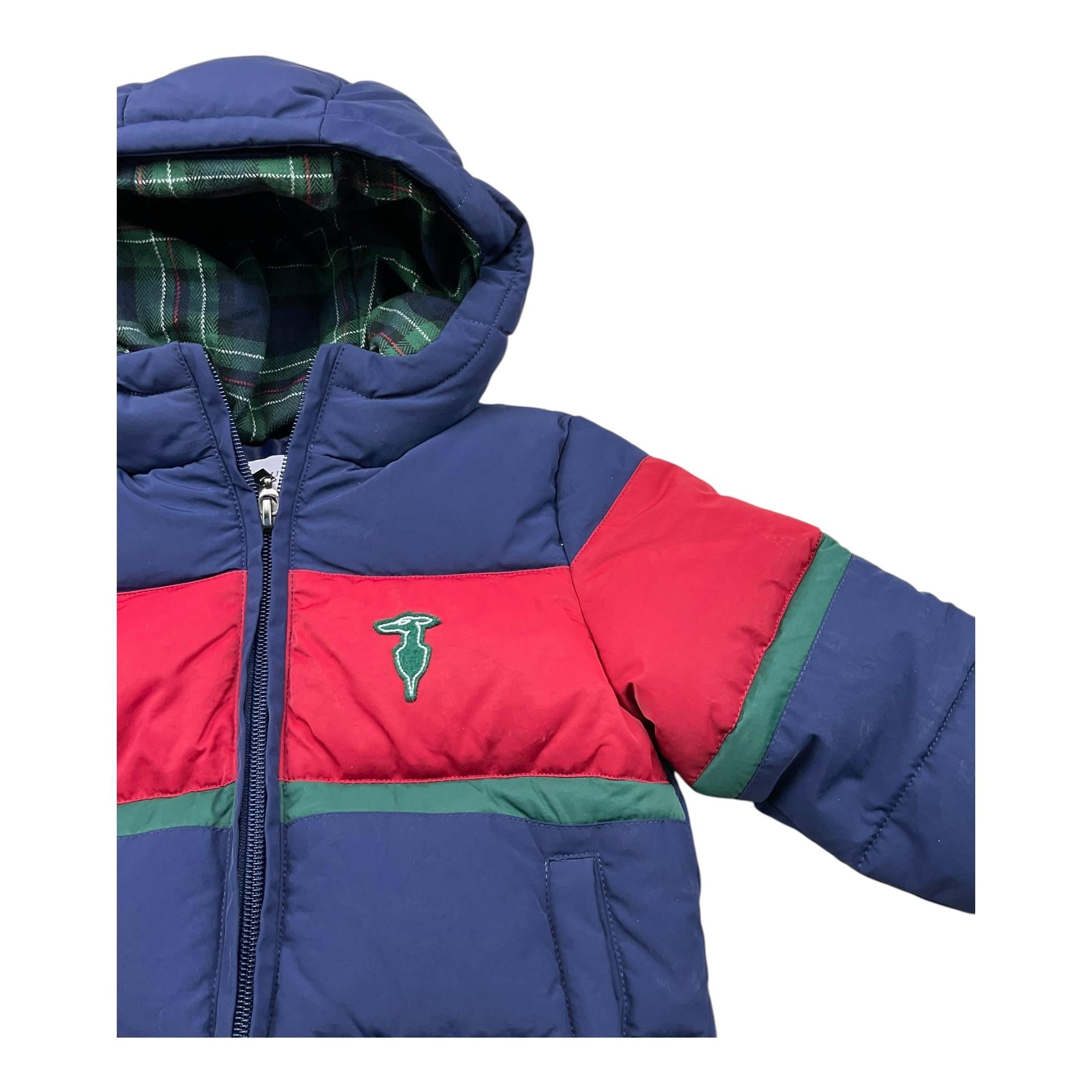 TRUSSARDI giubbino tinta unita con cappuccio Blu per Neonato TIA25028PI BLU TRUSSARDI