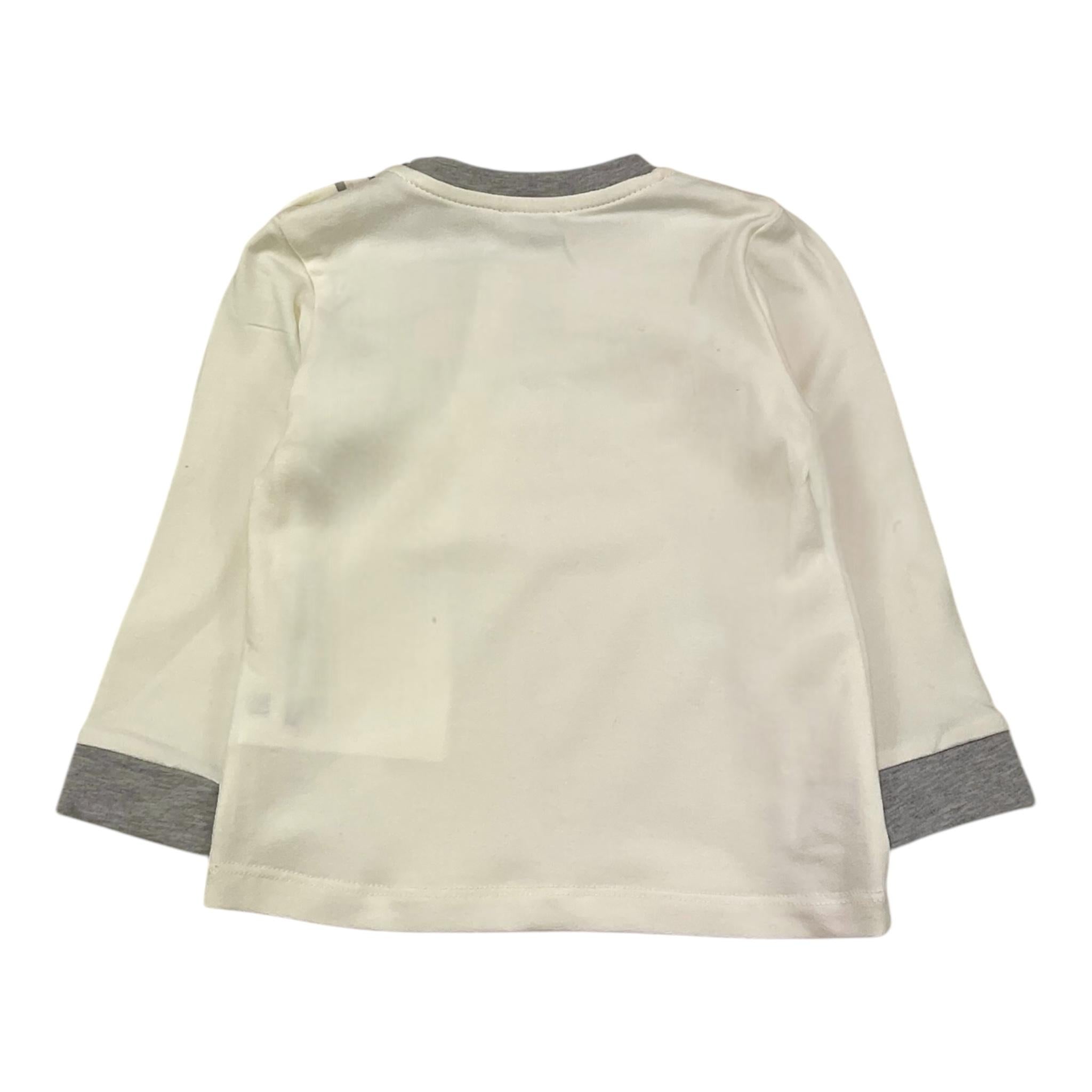 LE BEBE' shirt girocollo tinta unita con stampa Bianco per Neonato LBB5208 BIANCO LE BEBE'