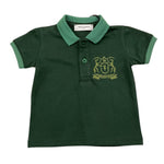 TRUSSARDI polo tinta unita con stampa Verde per Neonato TIA25139P VERDE TRUSSARDI