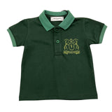 TRUSSARDI polo tinta unita con stampa Verde per Neonato TIA25139P VERDE TRUSSARDI