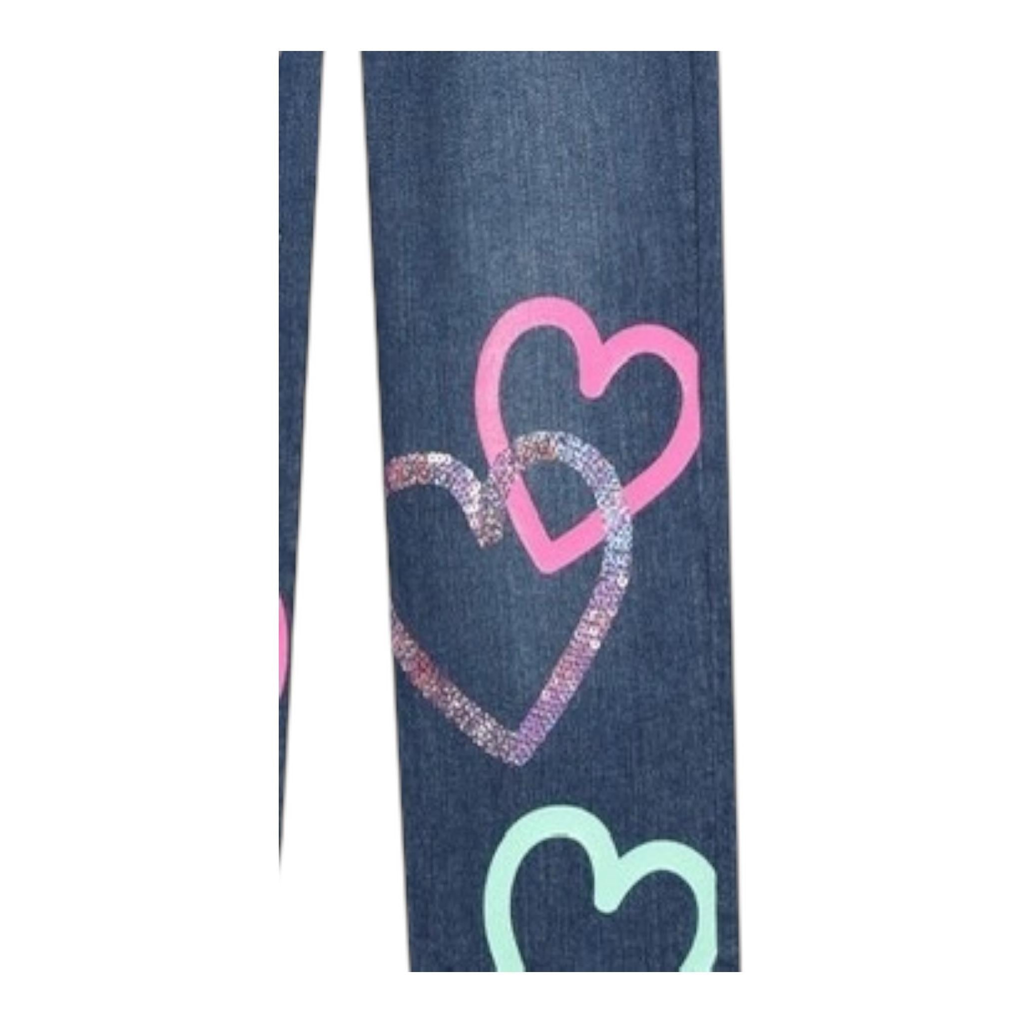 BillIEBLUSH jeans tinta unita con stampa Blu per Bambina U20449 BLU BillIEBLUSH