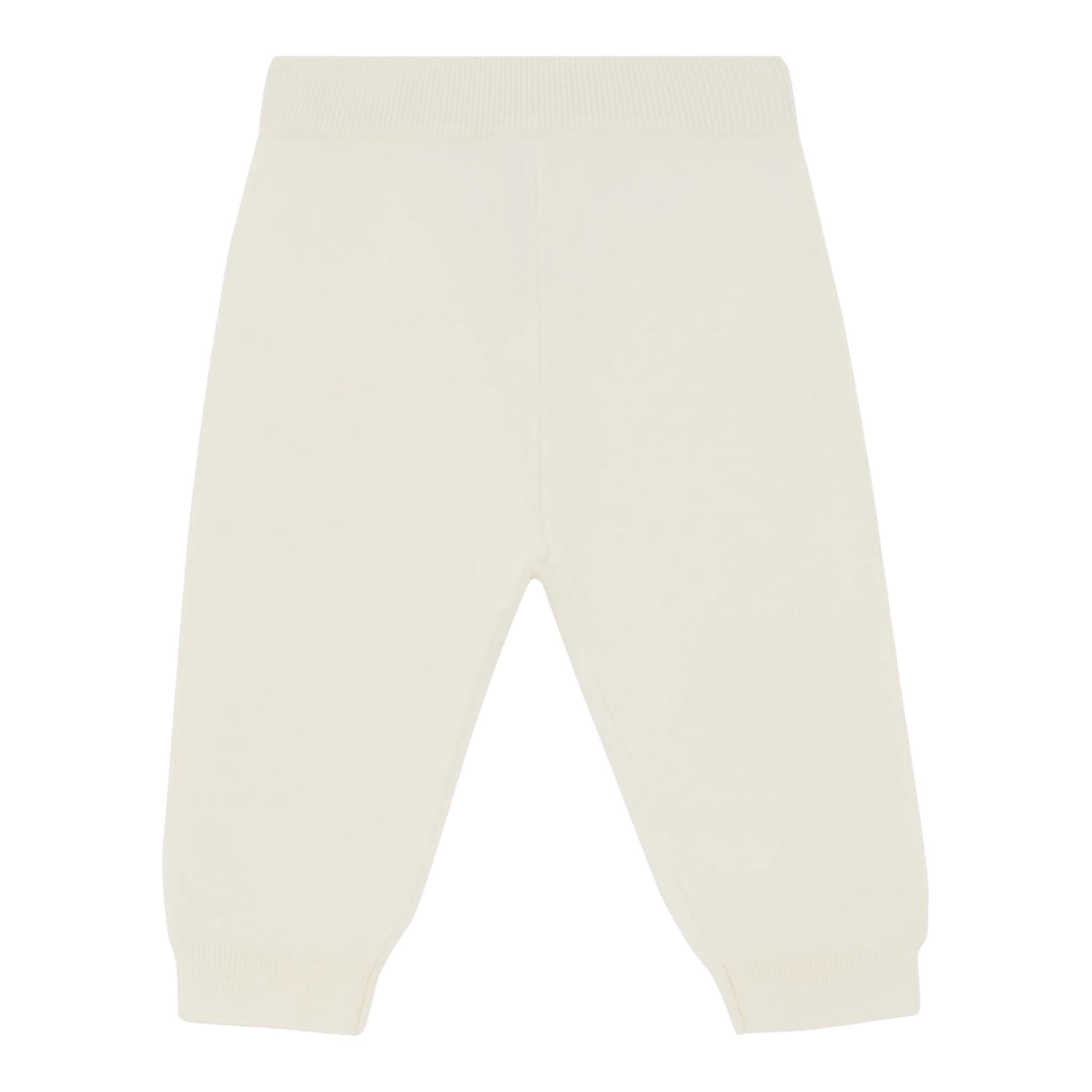 LIU JO completo 2 pezzi felpa-pantalone in maglia tinta unita Panna per Neonata HF4063X PANNA LIU JO
