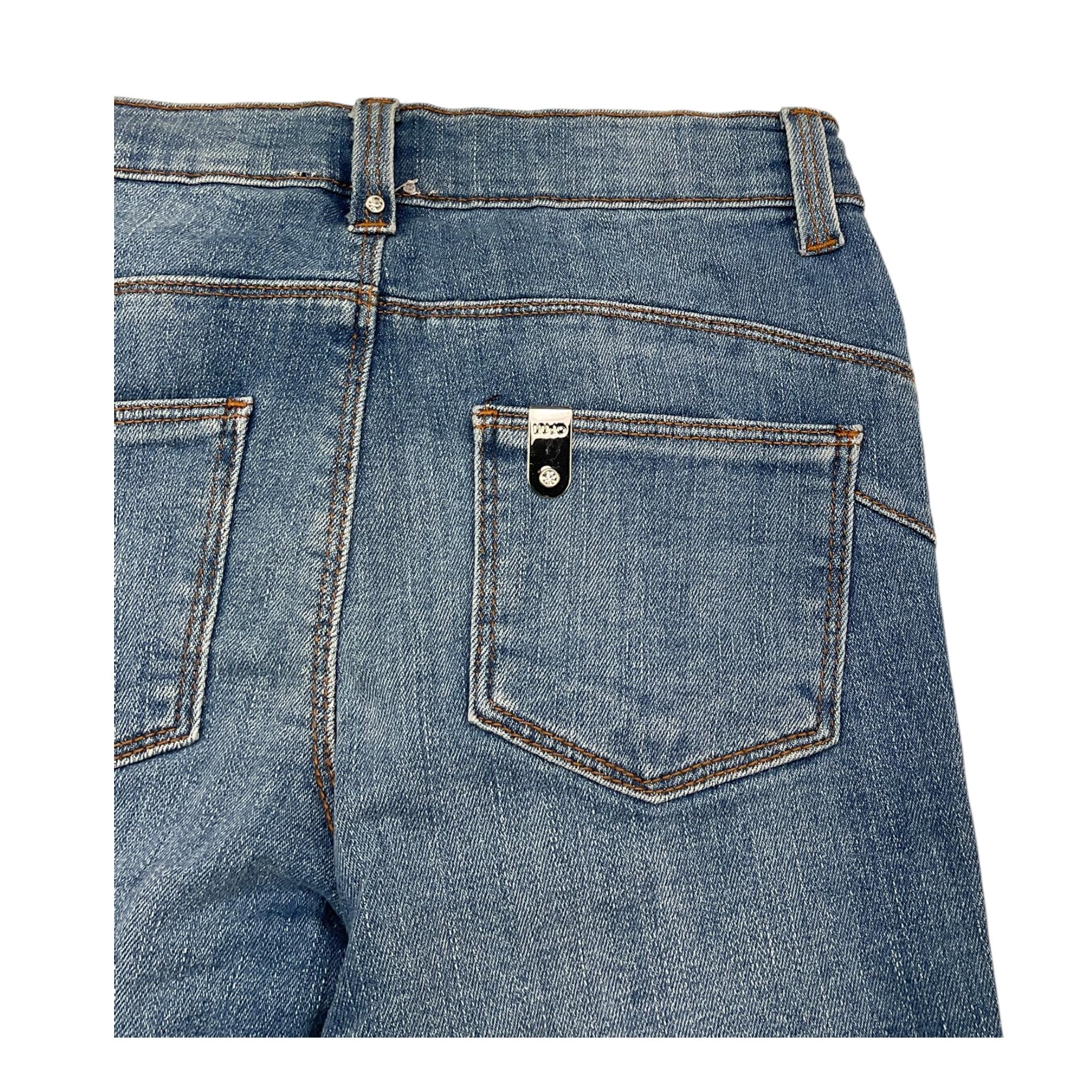 LIU JO jeans tinta unita modello zampa Blu per Bambina KA4056 BLU LIU JO
