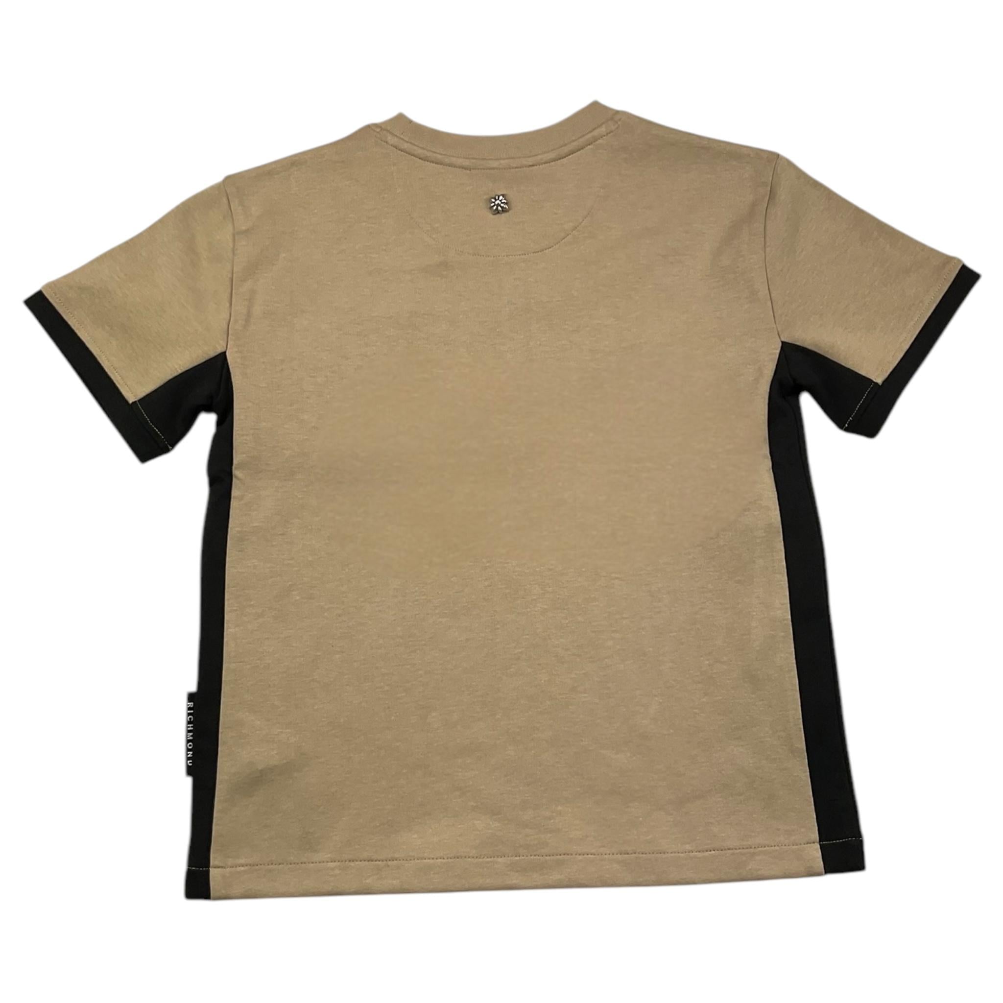 JOHN RICHMOND t-shirt girocollo tinta unita con taschino Beige per Bambino RBA25116TS BEIGE JOHN RICHMOND