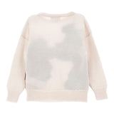 MONNALISA maglia girocollo tinta unita con stampa Beige per Bambina 19D615X BEIGE MONNALISA