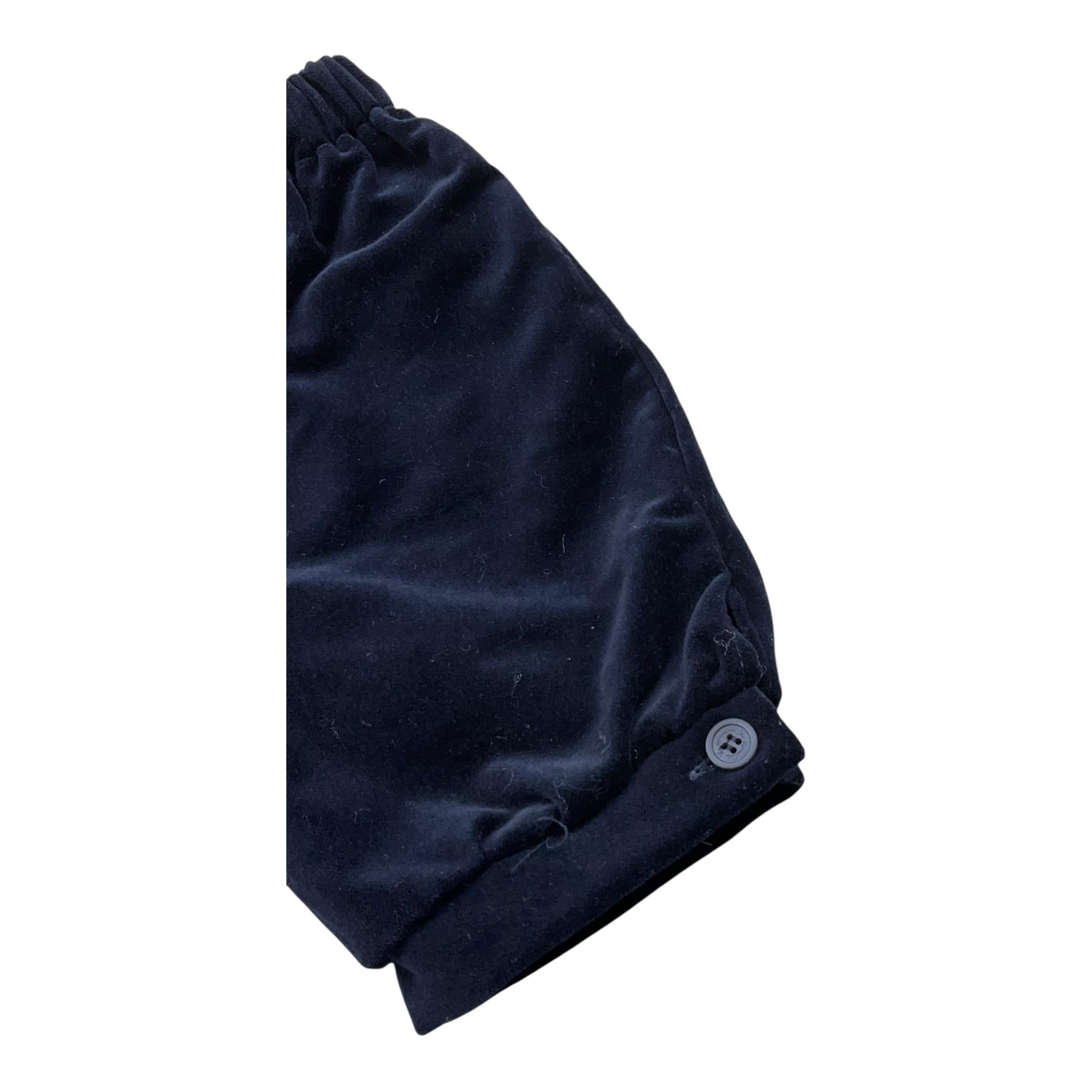 LA STUPENDERIA bermuda tinta unita in velluto Blu per Bambino CJBR21 BLU LA STUPENDERIA