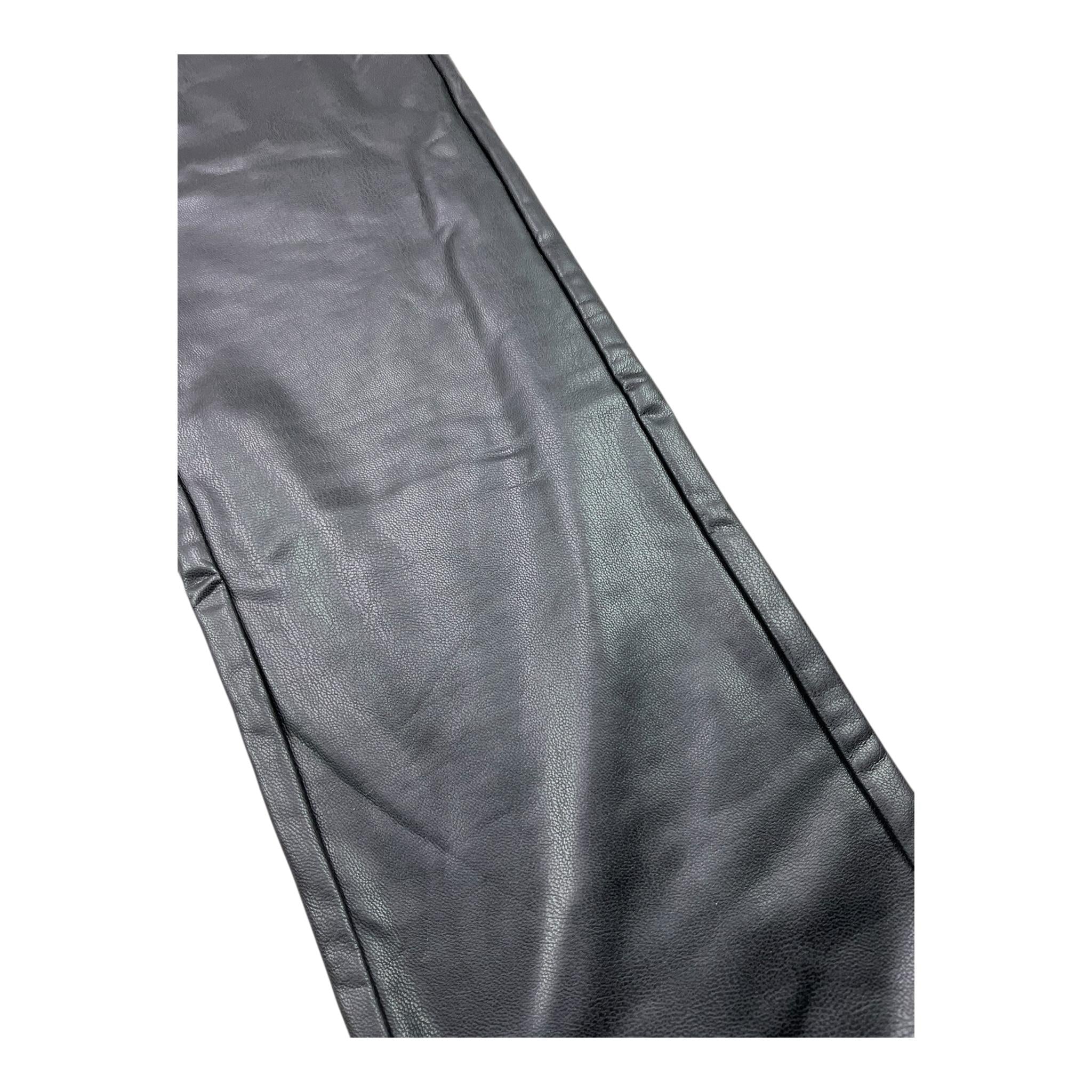 MANILA GRACE leggins in ecopelle tinta unita Nero per Bambina MG1863 NERO MANILA GRACE