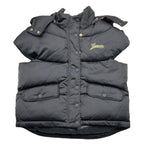 LANVIN giubbino tinta unita modello smanicato con cappuccio Nero per Bambina N16017 NERO LANVIN