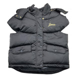 LANVIN giubbino tinta unita modello smanicato con cappuccio Nero per Bambina N16017 NERO LANVIN