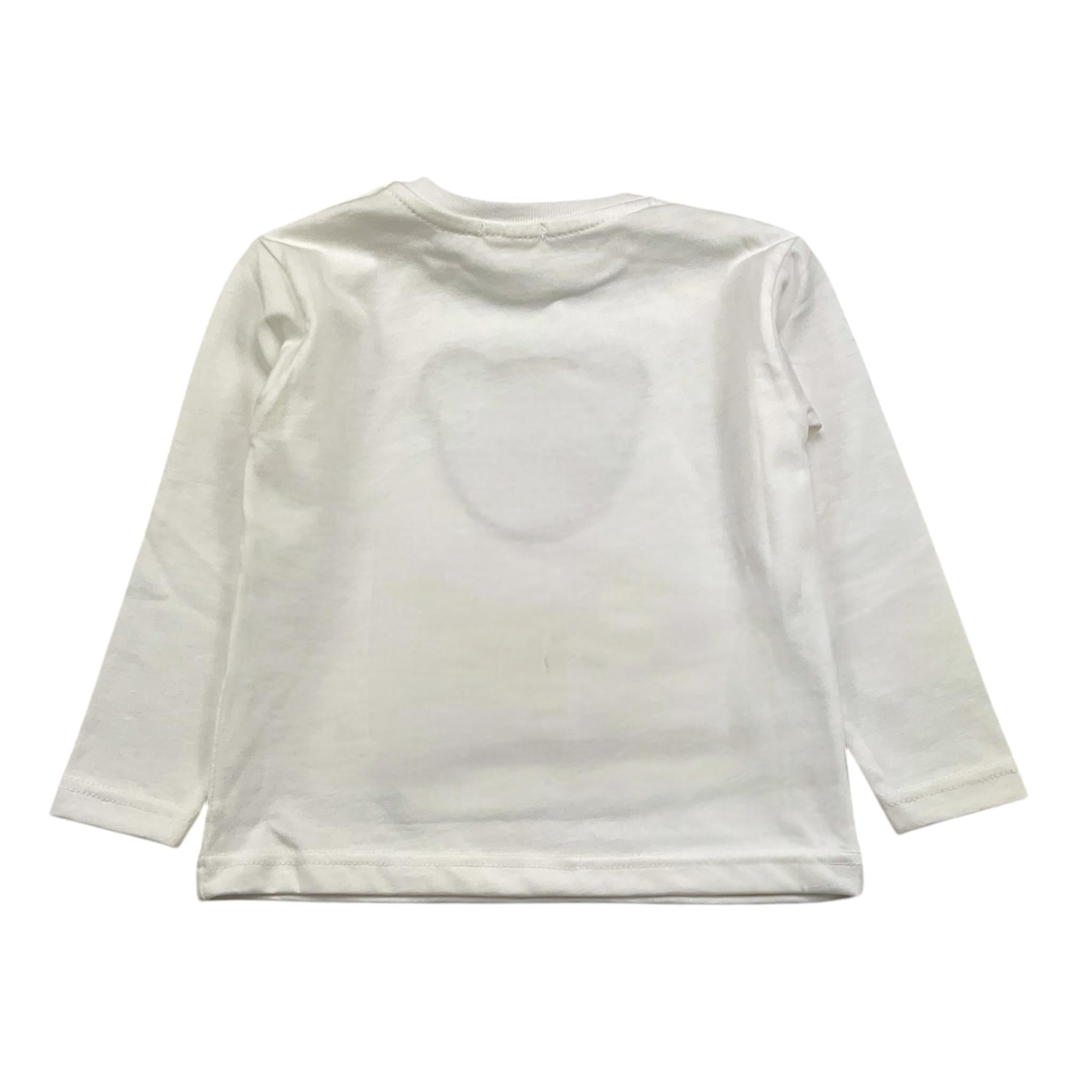 NANAN shirt girocollo tinta unita con stampa Bianco per Bambina I2455112BJ BIANCO NANAN