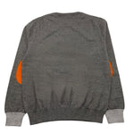 SUN68 maglia girocollo tinta unita con logo e toppe Grigio per Neonato K44327N GRIGIO SUN68