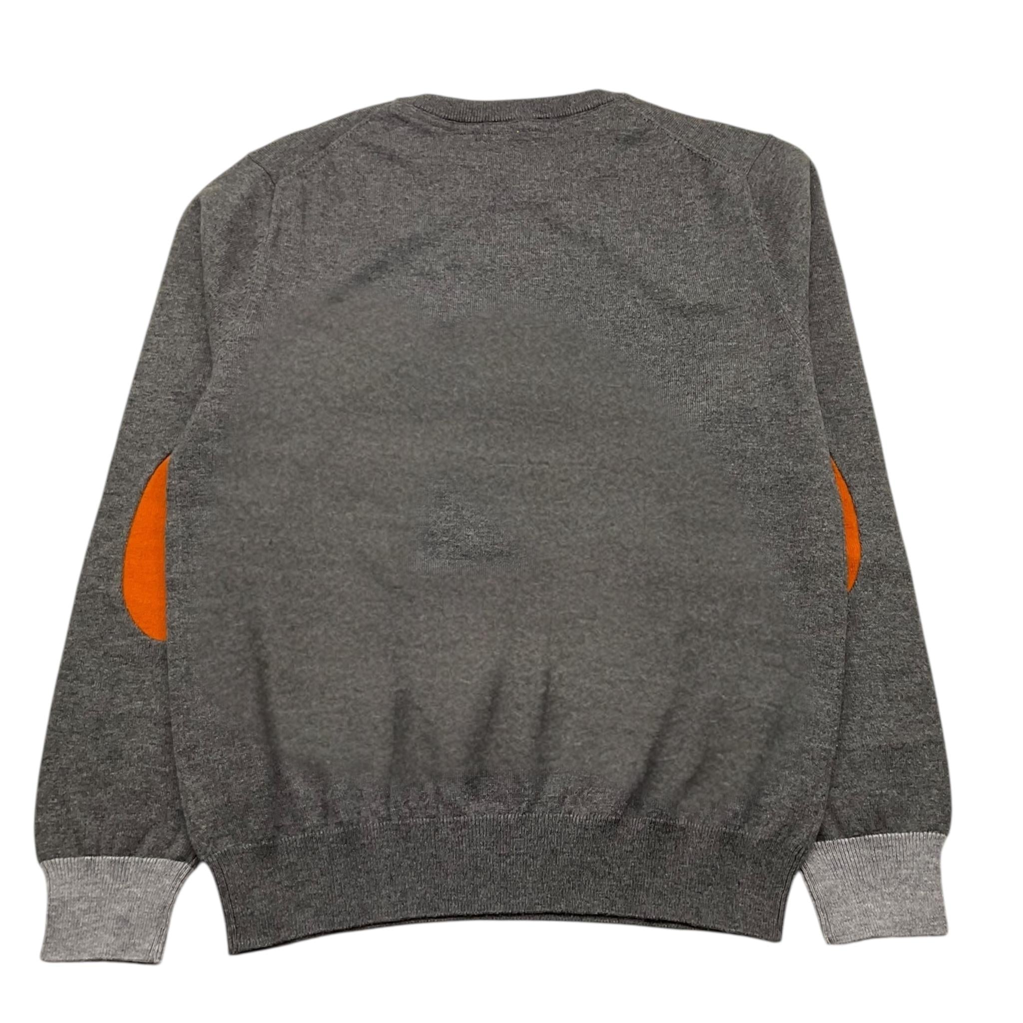 SUN68 maglia girocollo tinta unita con logo e toppe Grigio per Neonato K44327N GRIGIO SUN68