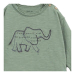 PLAY UP shirt girocollo tinta unita con stampa Verde per Neonato PA011AP11002 VERDE PLAY UP